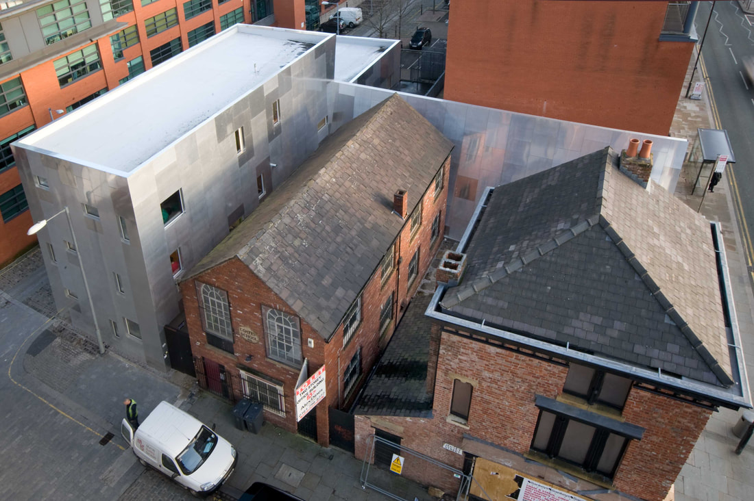 42nd Street — aerial view showing new and old