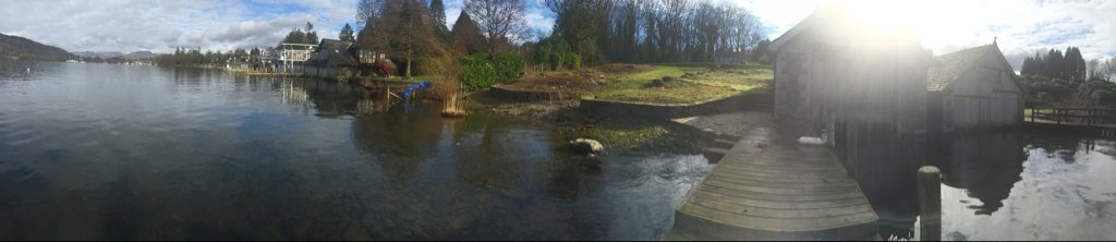 Lake Windermere — panorama from the jetty
