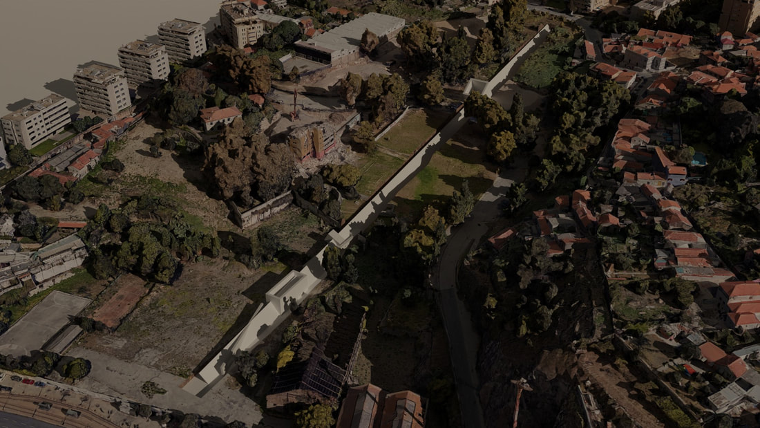 Porto aerial — site for the fictional gallery