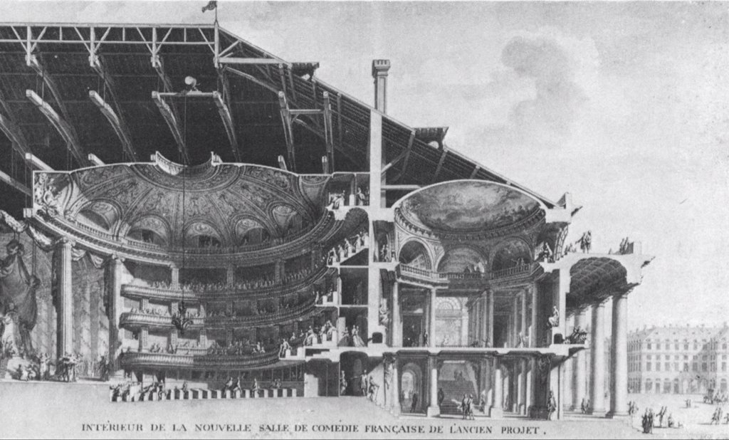 Comédie-Française — sectional perspective showing the power of the line