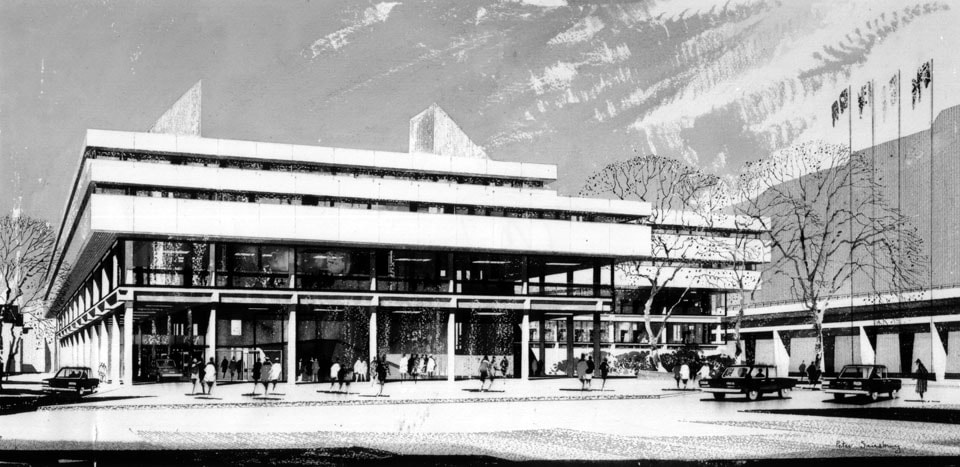 Original presentation drawing of the Centenary Building