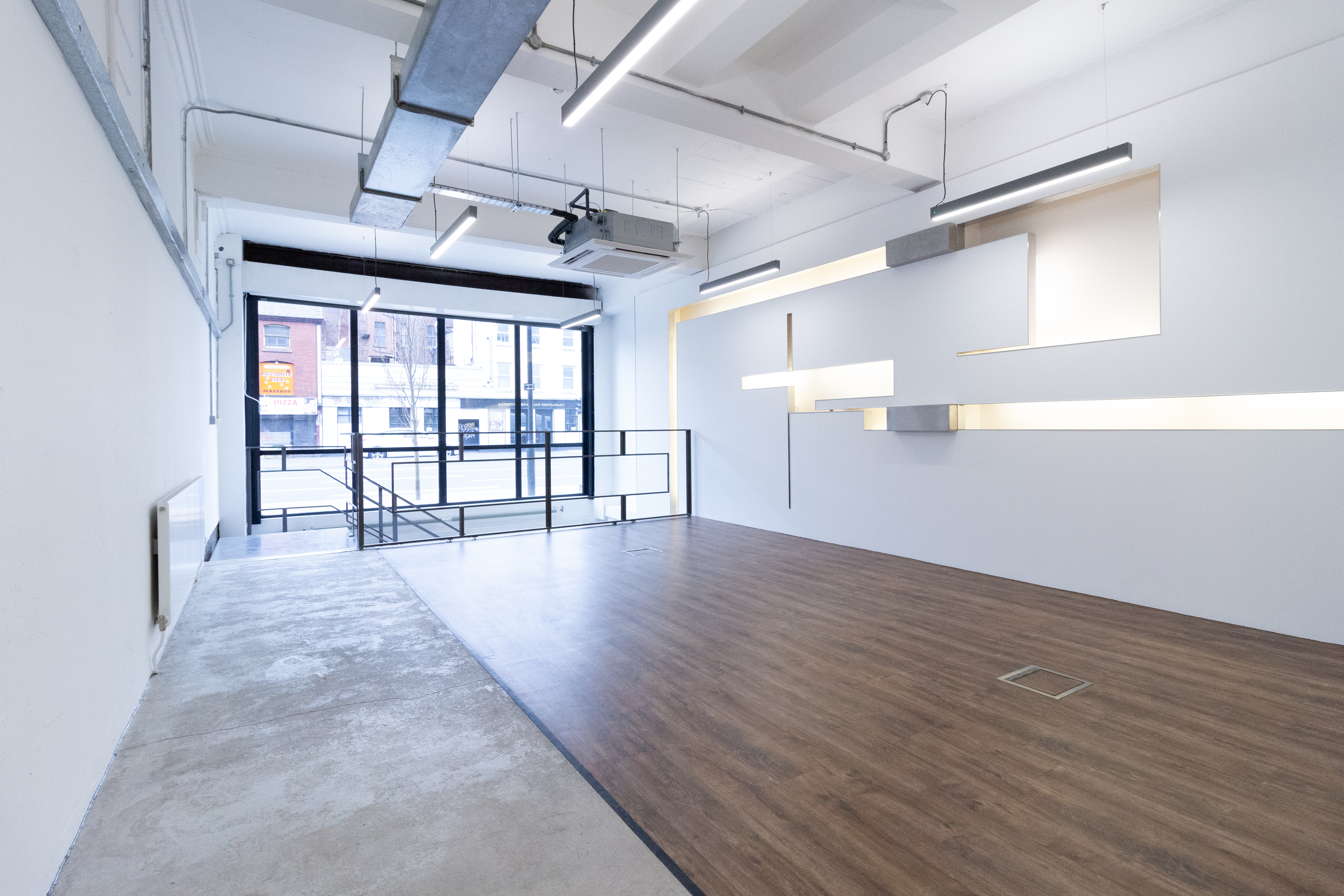 Crisp white boardroom intervention