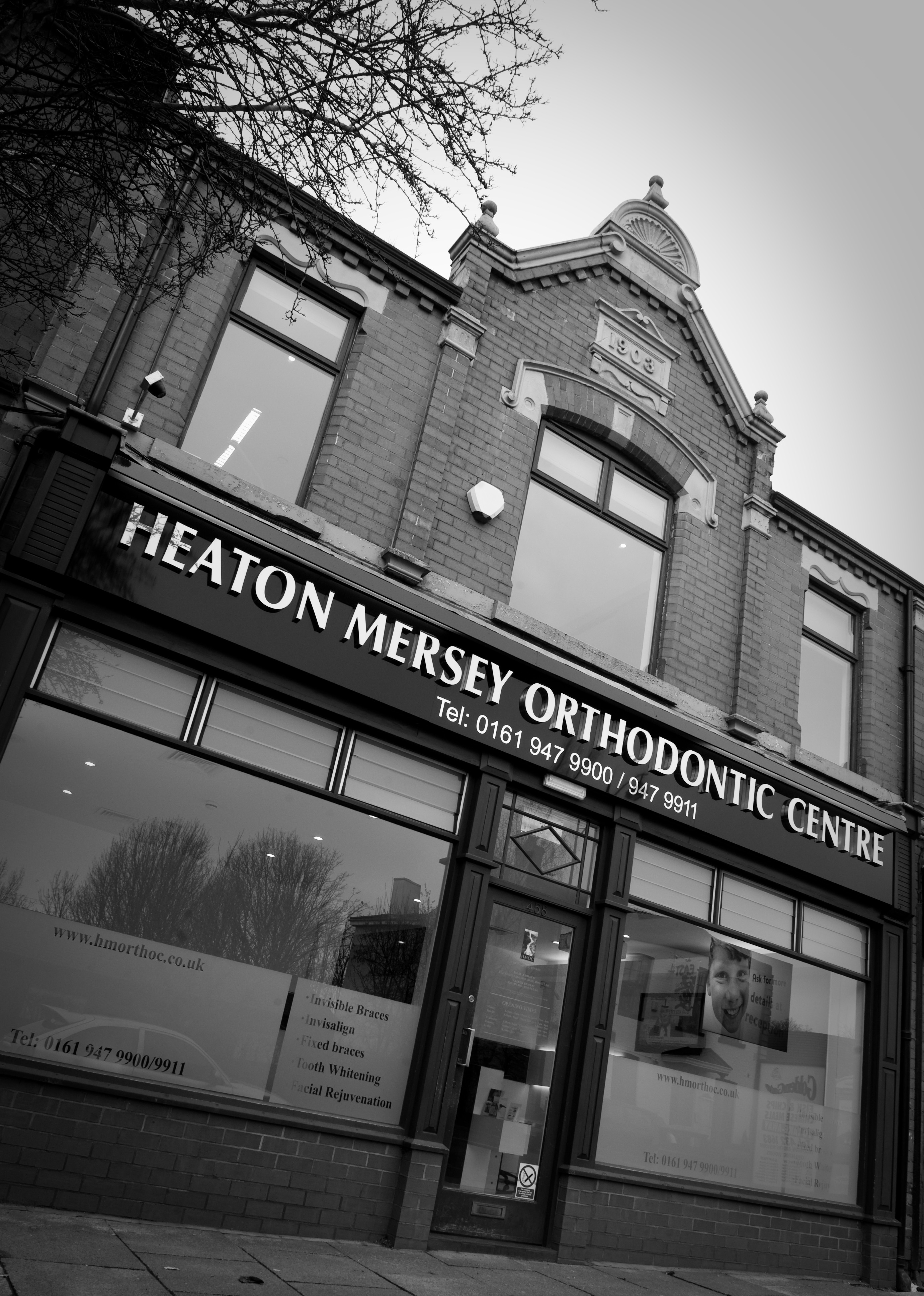 Victorian shopfront — Heaton Mersey Orthodontic Centre, 1903 building