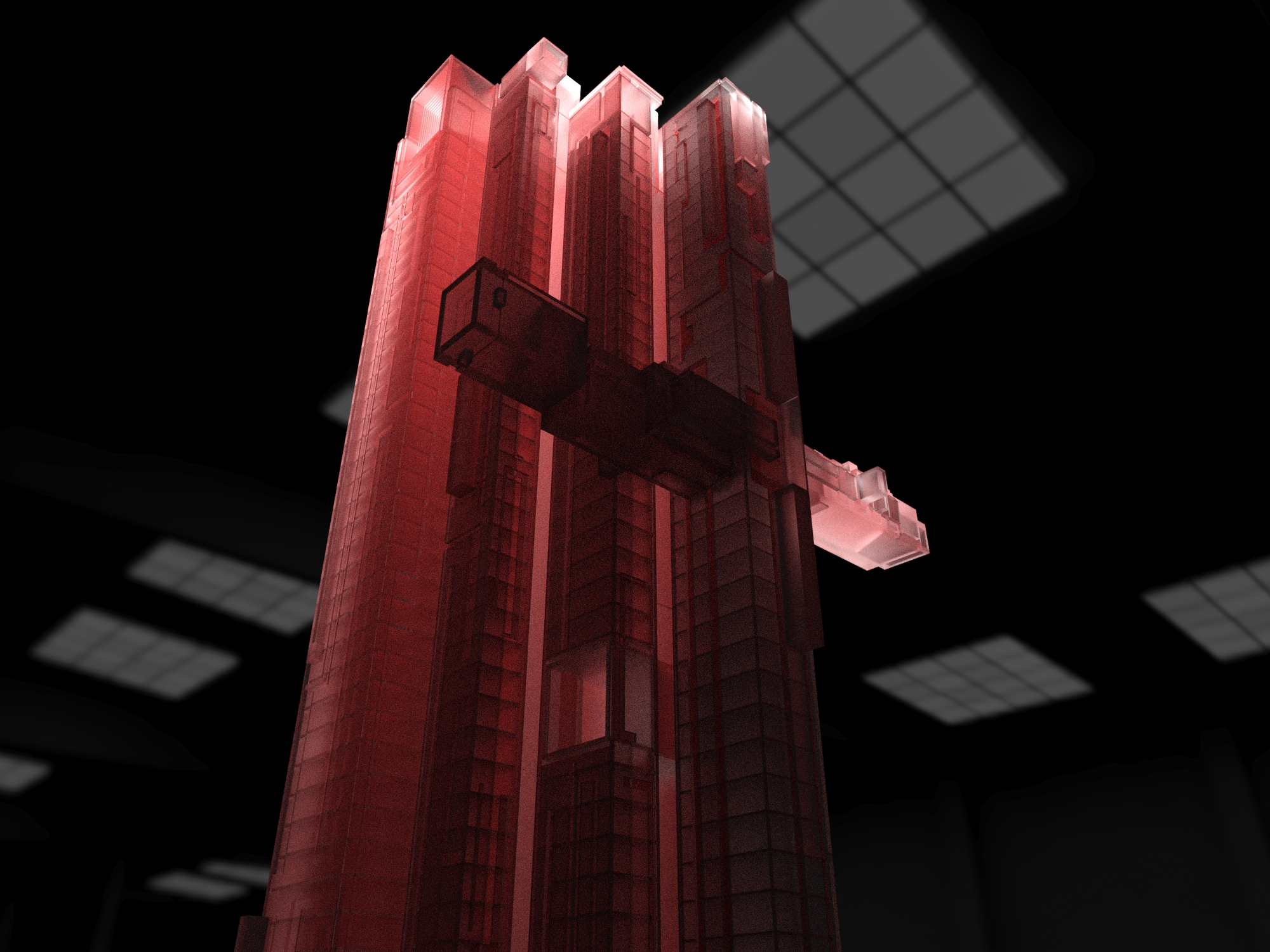 Early physical massing study