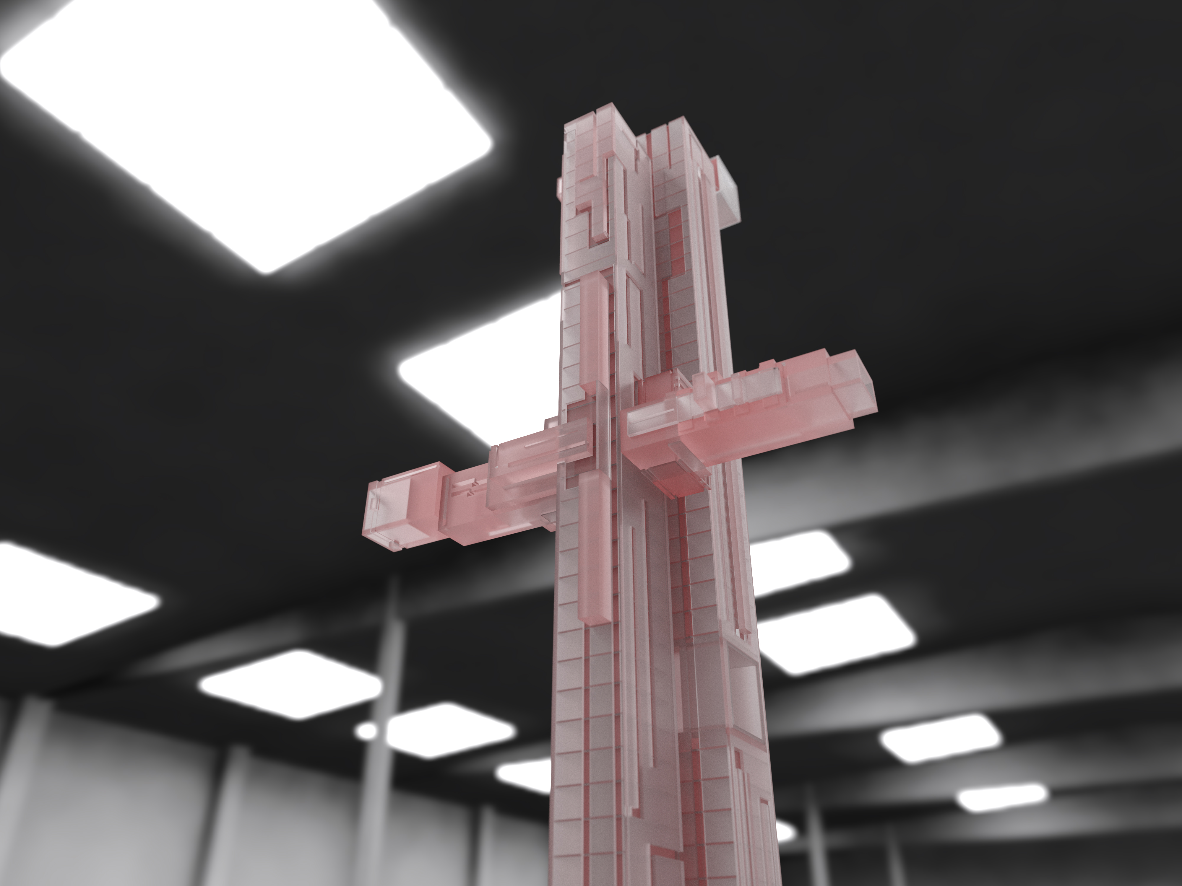 Close study of carved openings and projecting volume